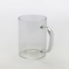 Colorful Handle Clear Glass Cups 450ml