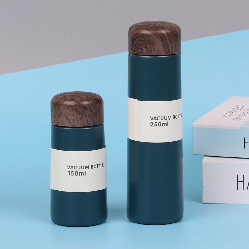 Stainless Steel (18/8Pro) Pocket straight water bottle with bamboo lids Wide 250ml ~500ml White Stainless Steel (18/8Pro) Pocket straight water bottle with bamboo lids Wide 250ml ~500ml White