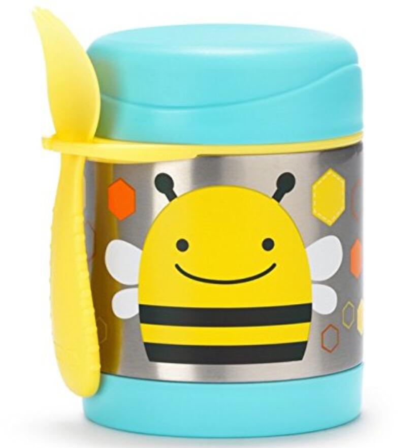 Baby Cartoon food jar with spoon Baby Cartoon food jar with spoon