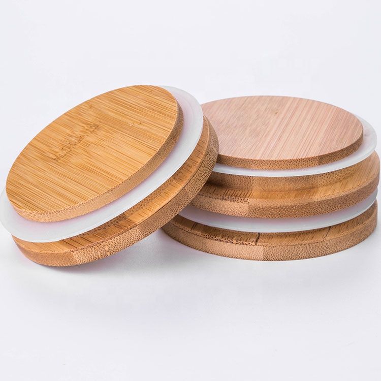 Moisture-proof Bamboo Lid Glass Food Groceries Storage Jar 250ml ~500ml Clear Moisture-proof Bamboo Lid Glass Food Groceries Storage Jar 250ml ~500ml Clear