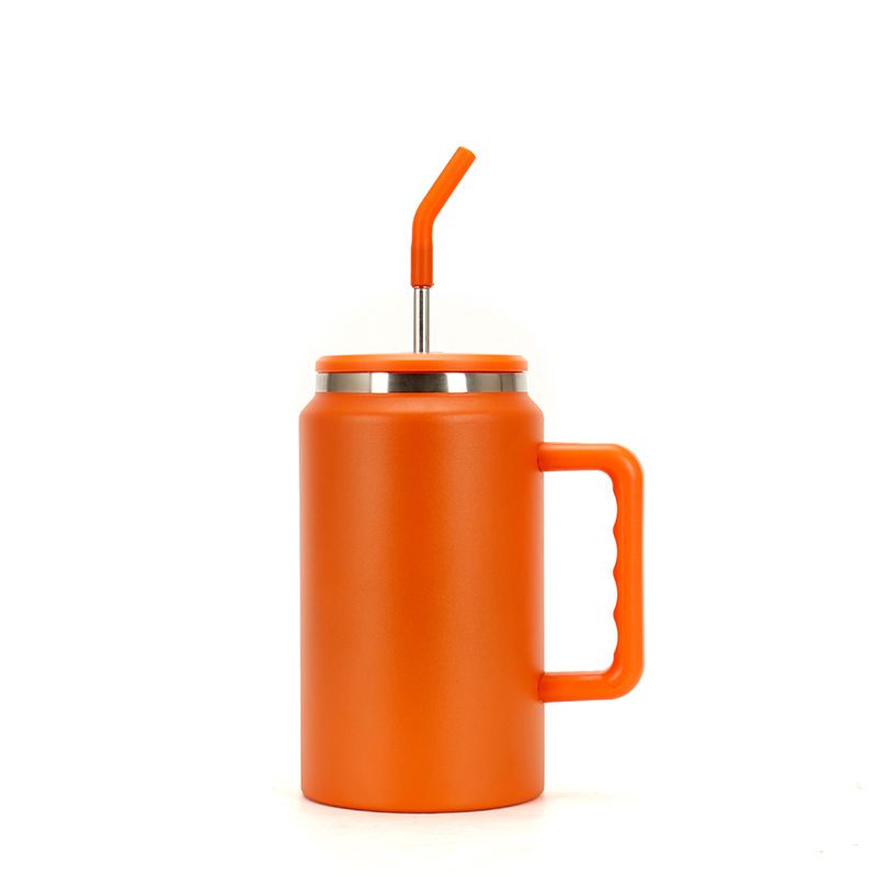 Stainless Steel (18/8Pro) 50oz stainless steel water tumbler mug outdoor with straw Wide 1000ml ~ 2000ml Rain Stainless Steel (18/8Pro) 50oz stainless steel water tumbler mug outdoor with straw Wide 1000ml ~ 2000ml Rain