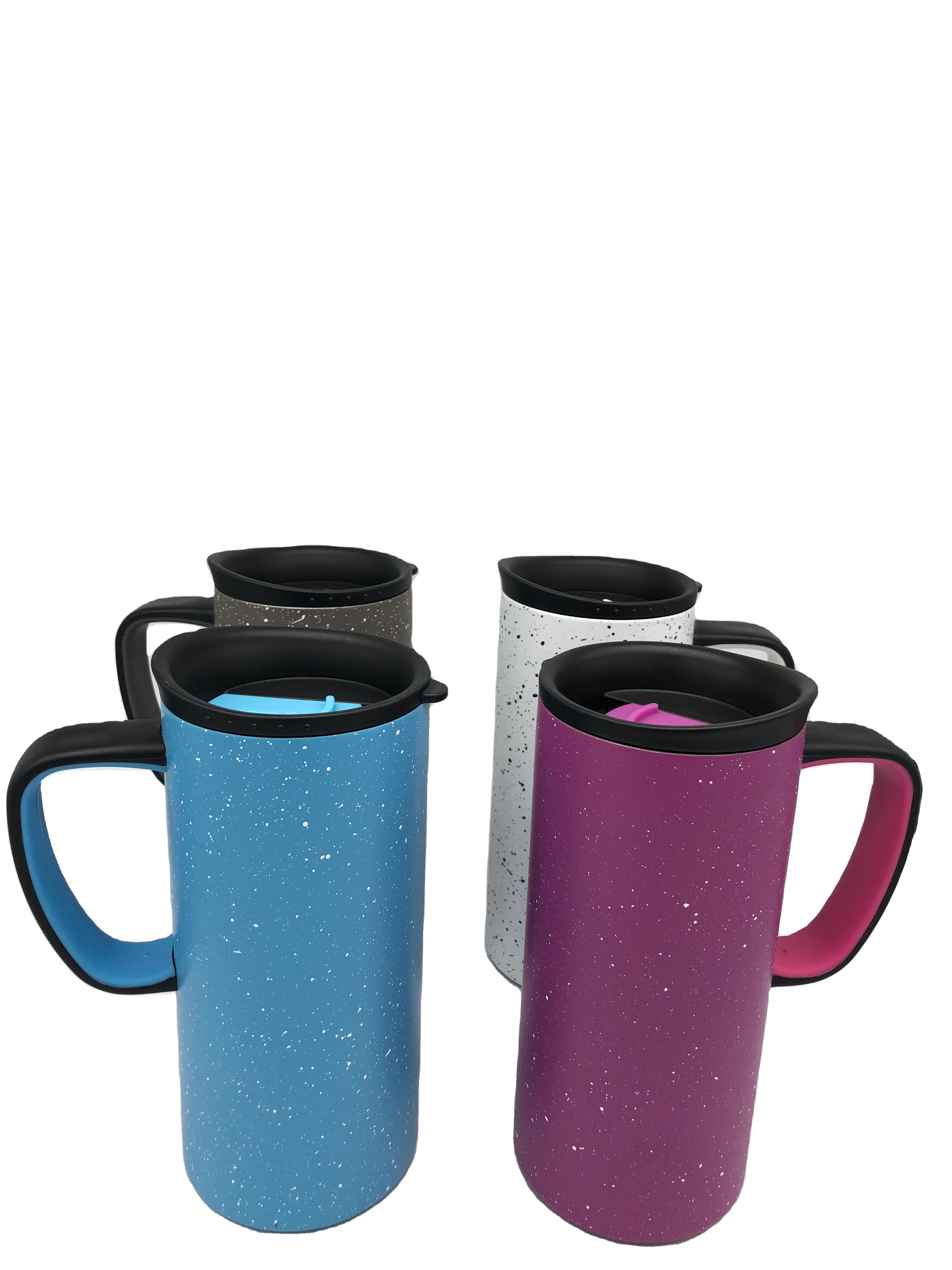 Stainless Steel (18/8Pro) Double Wall Travel Coffee Mug Wide 250ml ~500ml White Stainless Steel (18/8Pro) Double Wall Travel Coffee Mug Wide 250ml ~500ml White