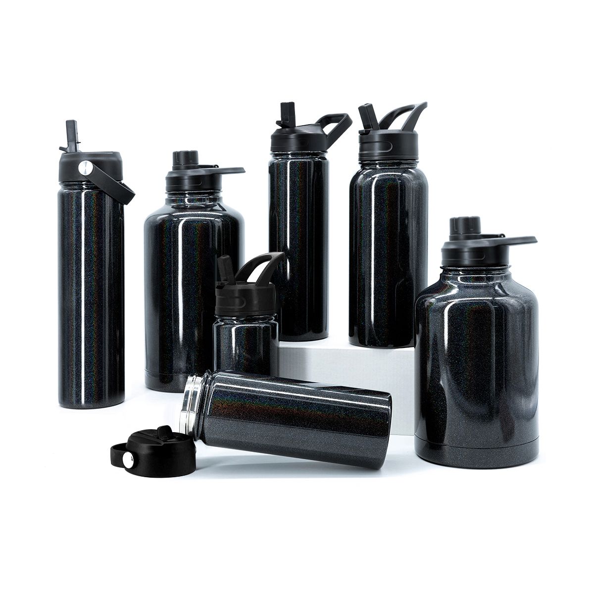 Edelstahl (18/8pro) Edelstahlwasserflasche mit Griff mittel 250 ml ~ 500 ml Alpine Edelstahl (18/8pro) Edelstahlwasserflasche mit Griff mittel 250 ml ~ 500 ml Alpine