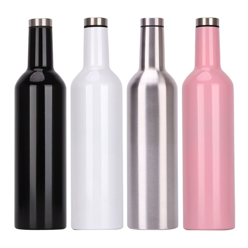 Stainless Steel (18/8Pro) Small mouth red wine bottle stainless steel Narrow 250ml ~500ml Steel