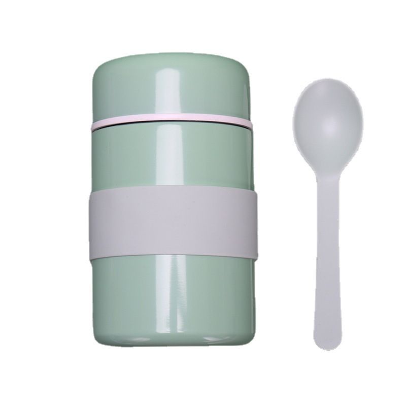 wholesale portable outdoor stainless steel insulated flask food/soup lunch jar 250ml ~500ml White