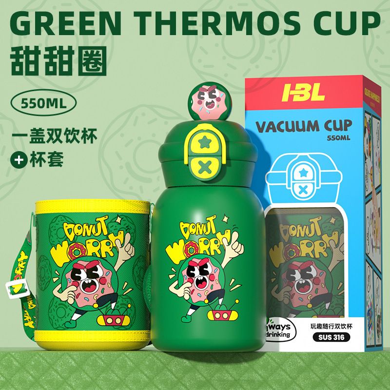 Stainless Steel (18/8Pro) 316 portable super cute children vaccum insulated water bottle with cover&straw Wide 500ml ~ 1000ml Alpine Stainless Steel (18/8Pro) 316 portable super cute children vaccum insulated water bottle with cover&straw Wide 500ml ~ 1000ml Alpine