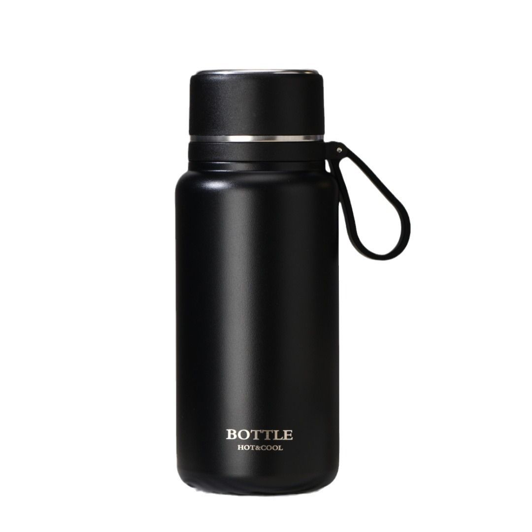 wholesale insualted water bottle for fitness and sport with sling and cup lid 500ml ~ 1000ml White wholesale insualted water bottle for fitness and sport with sling and cup lid 500ml ~ 1000ml White