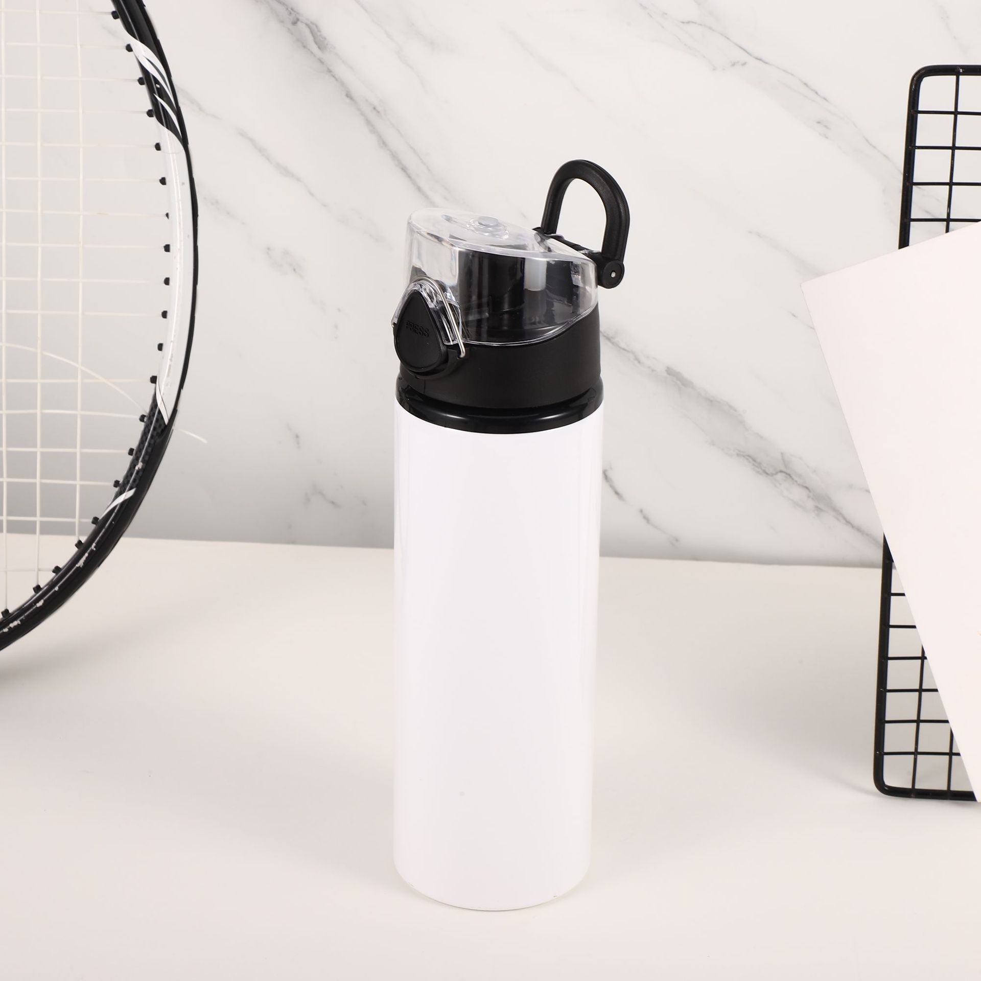 Aluminum Wide Mouth Sport Water bottle For Outdoor Travel&Trip 500ml ~ 1000ml White Aluminum Wide Mouth Sport Water bottle For Outdoor Travel&Trip 500ml ~ 1000ml White