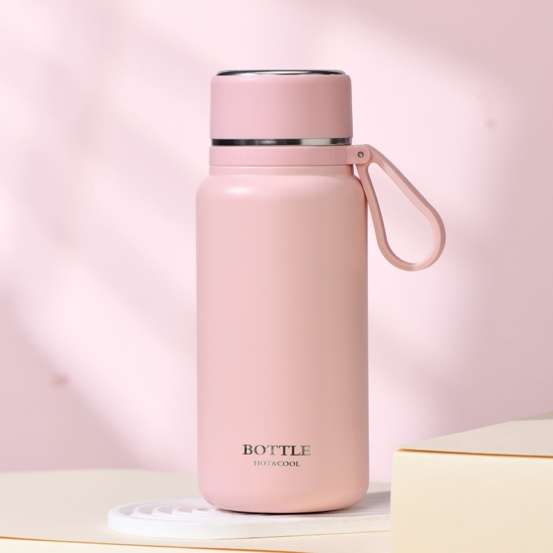 wholesale insualted water bottle for fitness and sport with sling and cup lid 500ml ~ 1000ml White wholesale insualted water bottle for fitness and sport with sling and cup lid 500ml ~ 1000ml White