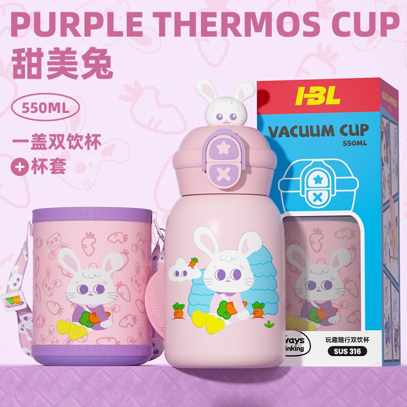 Stainless Steel (18/8Pro) 316 portable super cute children vaccum insulated water bottle with cover&straw Wide 500ml ~ 1000ml Alpine Stainless Steel (18/8Pro) 316 portable super cute children vaccum insulated water bottle with cover&straw Wide 500ml ~ 1000ml Alpine