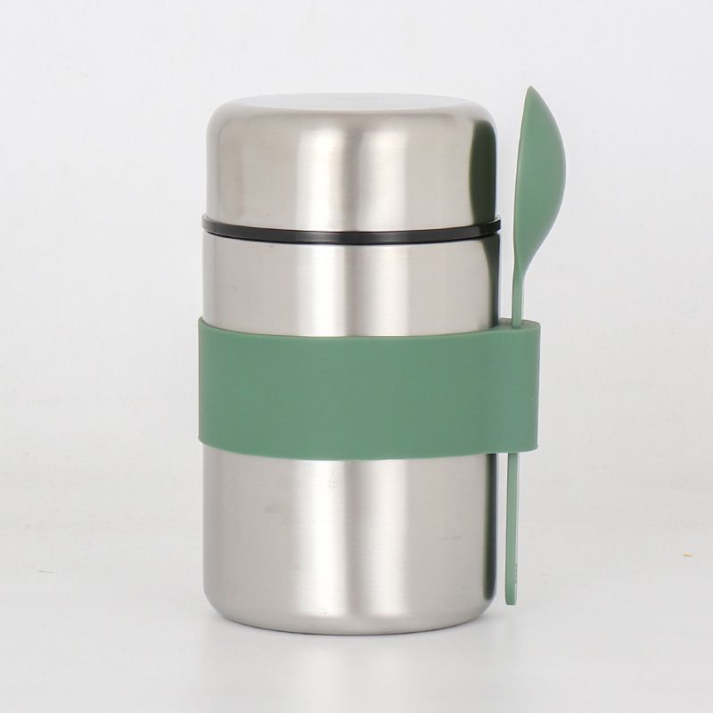 wholesale portable outdoor stainless steel insulated flask food/soup lunch jar 250ml ~500ml White