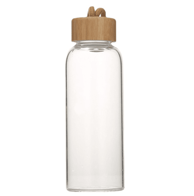 custom wholesale purchase not keeping cold portable Leak Resistant for handbag glass narrow mouth screw cap strap and no handle water bottle 250ml ~500ml White