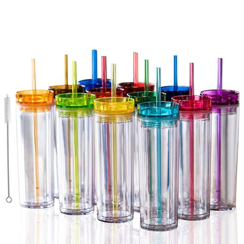 Sublimation Blank Skinny   Clear tumbler