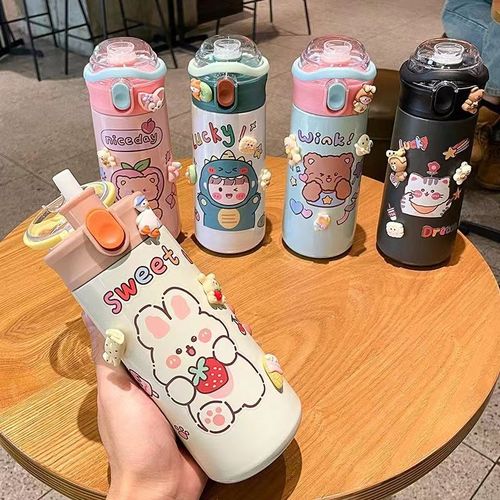 Cartoon stainless steel water bottle