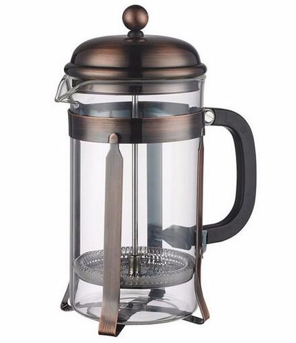 Stainless Steel (18/8Pro) Retro French Press Coffee Maker Wide