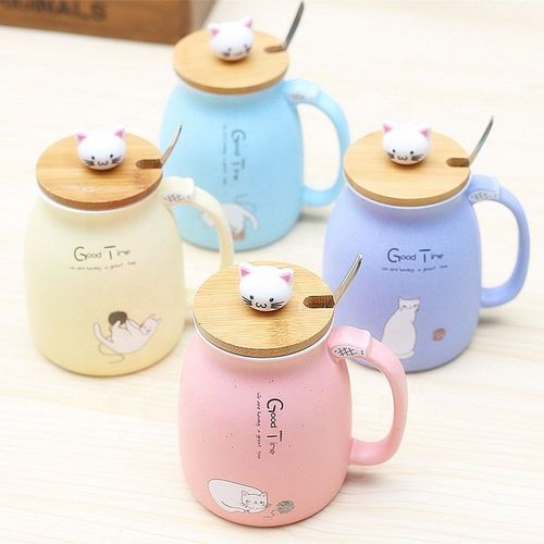 Cute Ceramic Cat Coffee Mugs