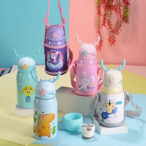 Cute Stainless Steel Children Kids Water Bottle