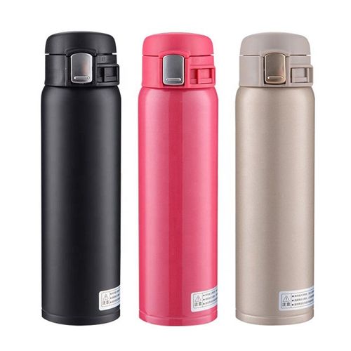 Insulated Stainless Steel Water Bottle with Quick-Twist Lid
