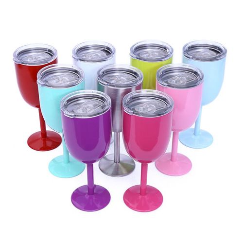 10oz stainless steel wine tumbler