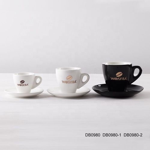 Céramiques en gros personnalités de haute qualité Clean de haute qualité avec une soucoupe à poignée ensemble pour le café / le lait / le thé