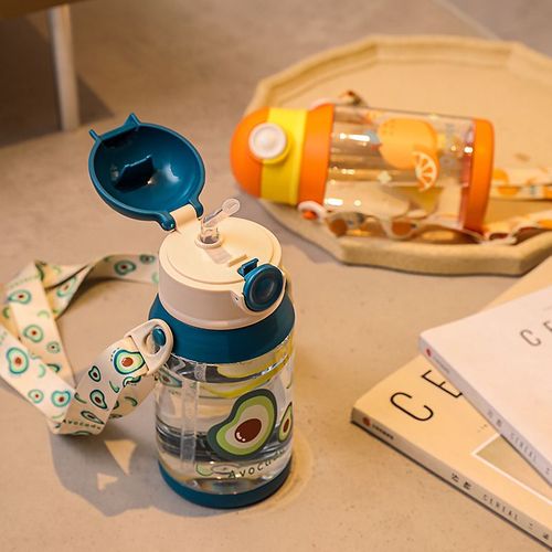large capacity plastic student water bottle