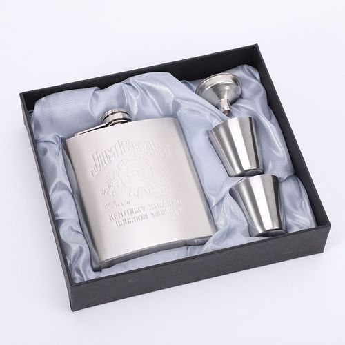 Stainless Steel (18/8Pro) Wine Drink Pot Alcohol flagon metal 220ml whiskey flask Narrow