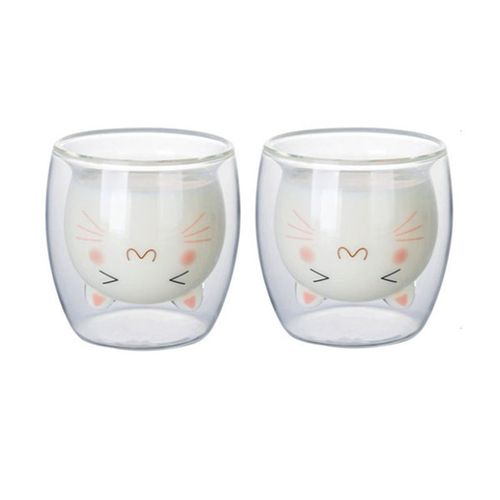 Lovely Doubal wall glass drinking cup