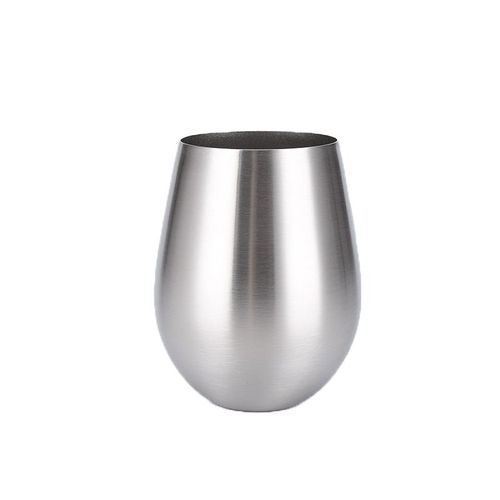 Stainless Steel (18/8Pro) Single wall stainless steel wine tumbler Wide