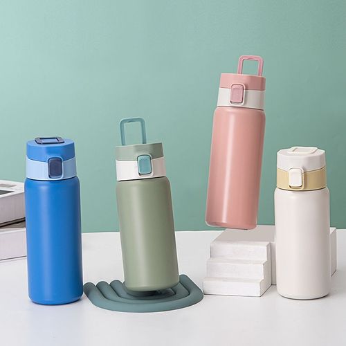 Acero inoxidable (18/8Pro) Una botella de agua de tapa táctil de pico de ancho