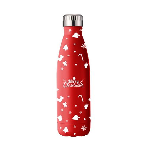customizable supply insulated eco-friendly leak proof dishwasher safe stainless steel sus 304 cola water bottle with small narrow mouth xmas/cristmas gift