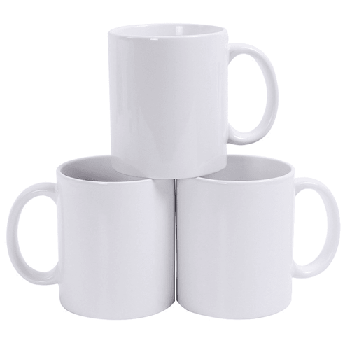 Ceramics White Ceramics Sublimation Coffee Mug Wide