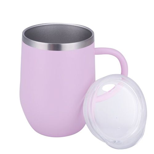 Stainless Steel (18/8Pro) 12oz tumbler with handle Wide
