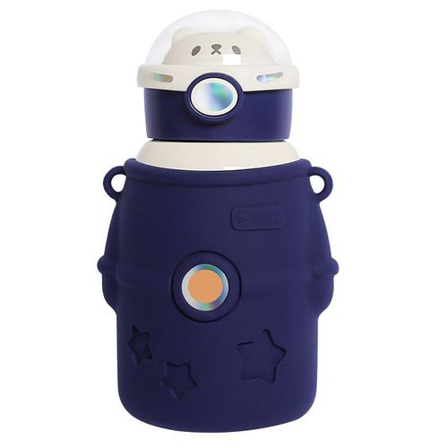 Stainless Steel (18/8Pro) 316 children young girl/boy with straw&Silicone cover vaccum insulated water bottle Wide