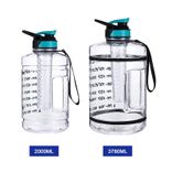 Clear big size sports bottle