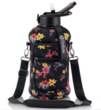 Half Gallon Water Bottle with Sleeve and Straw