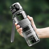  BPA FREE Tritan sports water bottle with wide mouth and 1-click open lid