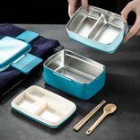 2 layers bento box lunch box  2 layers bento box lunch box