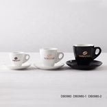 custom wholesale easy clean high quality ceramics with handle cup saucer set for coffee/milk/tea Up to 250ml White custom wholesale easy clean high quality ceramics with handle cup saucer set for coffee/milk/tea Up to 250ml White