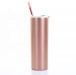 Stainless Steel (18/8Pro) 20oz Straight sublimation tutmbler with straw Wide 500ml ~ 1000ml Custom-make