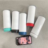 customizable sublimation eco-friendly Leak Resistant stainless steel sus 304 wide mouth sip lid water bottle with blueteeth speaker 500ml ~ 1000ml Red