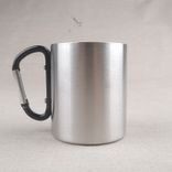 Sublimation Blank  Steel mug with  carabiner