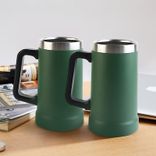 Stainless steel beer mug  with handle