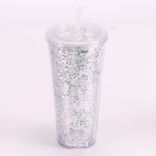 Plastic tumbler with straw Plastic tumbler with straw
