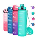 Tritan Plastic 32oz Motivational Fitness Sports Water Bottle Tritan Plastic 32oz Motivational Fitness Sports Water Bottle