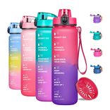 Tritan Plastic 32oz Motivational Fitness Sports Water Bottle Tritan Plastic 32oz Motivational Fitness Sports Water Bottle