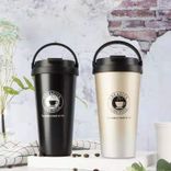 stainless steel wide handle coffee mug