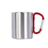 Sublimation Blank  Steel mug with  carabiner