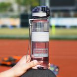  BPA FREE Tritan sports water bottle with wide mouth and 1-click open lid