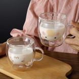 Lovely Doubal wall glass drinking cup Lovely Doubal wall glass drinking cup