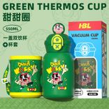 Stainless Steel (18/8Pro) 316 portable super cute children vaccum insulated water bottle with cover&straw Wide 500ml ~ 1000ml Alpine